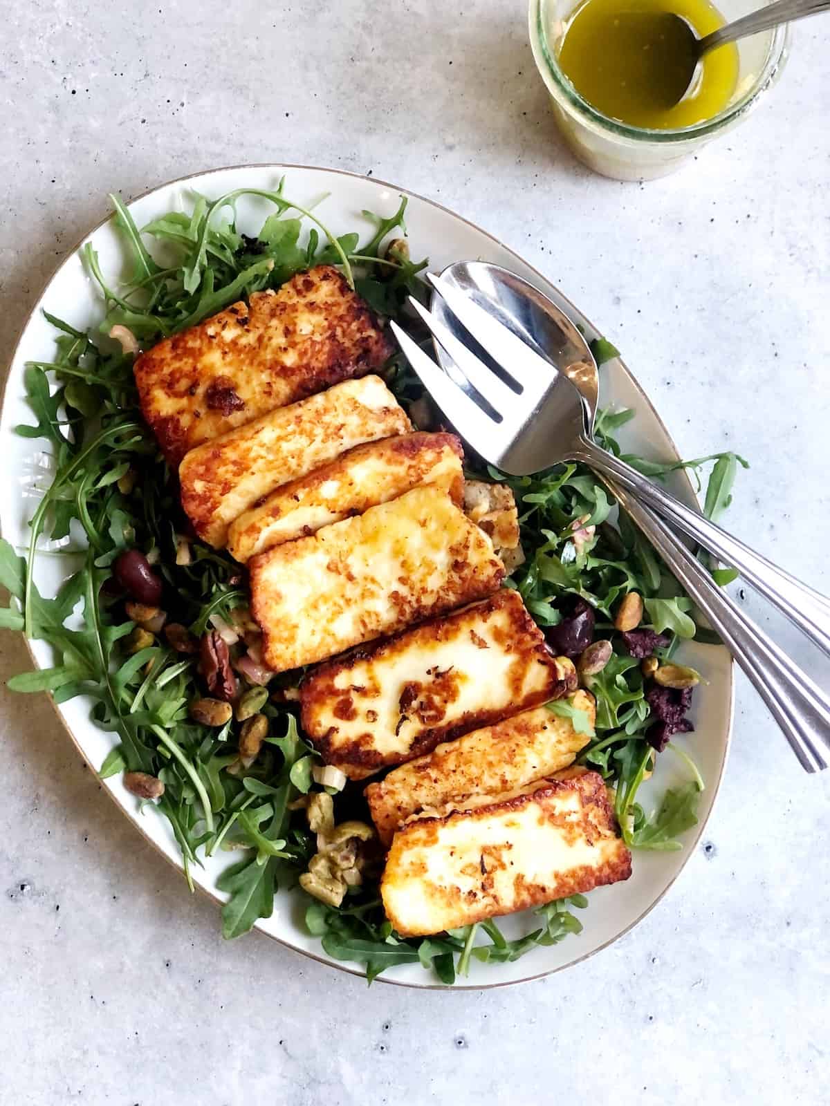 halloumi salad