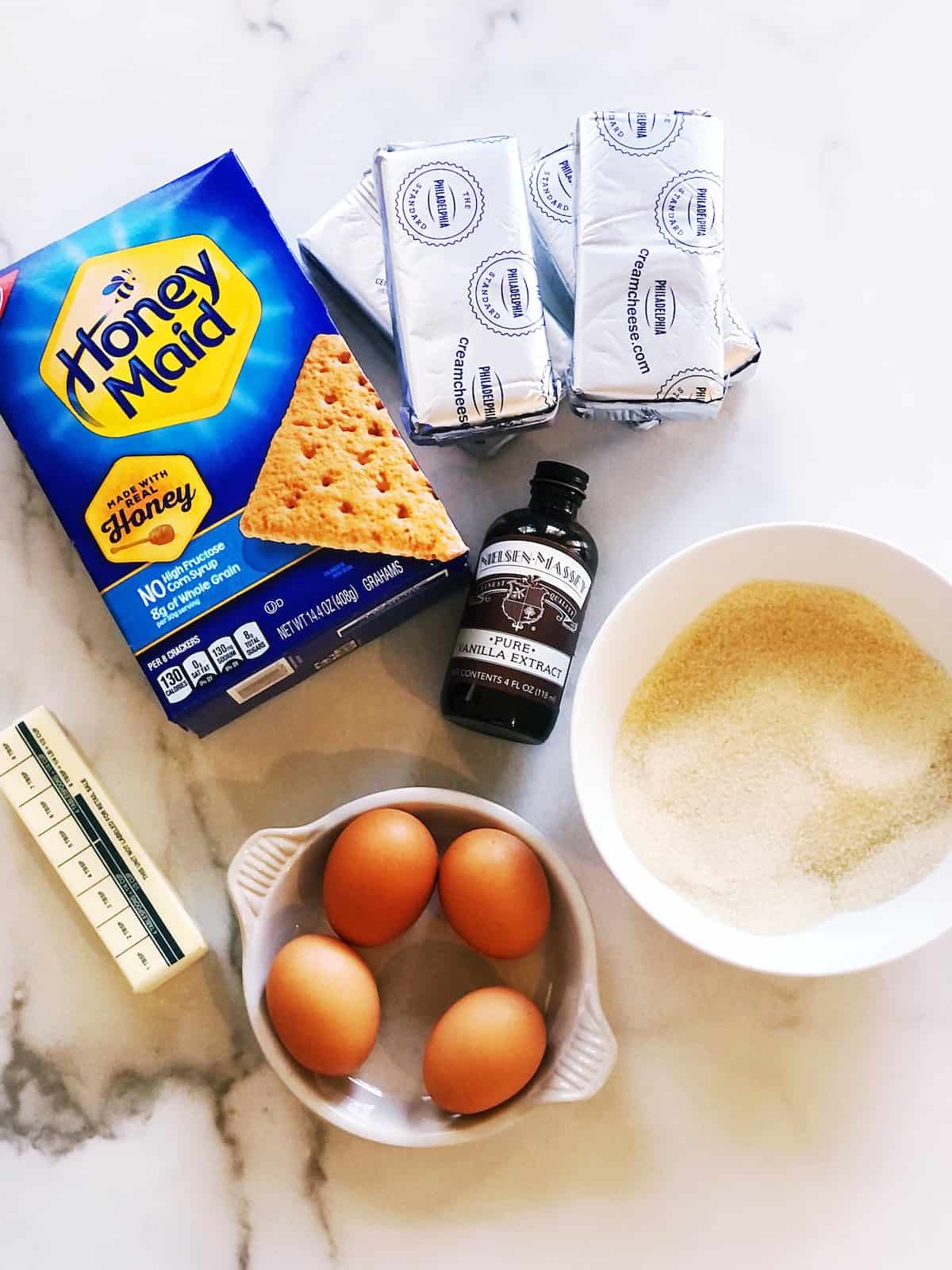 Philadelphia cheesecake ingredients