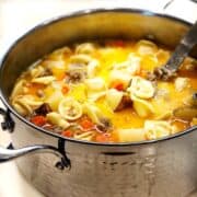 creamy sausage tortellini soup