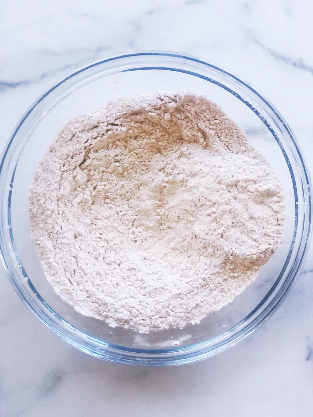 dry ingredients for coffee cake