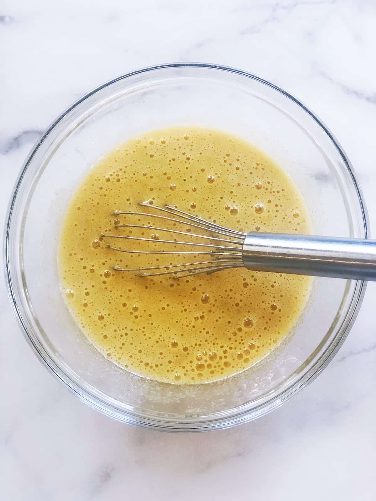 wet ingredients for coffee cake