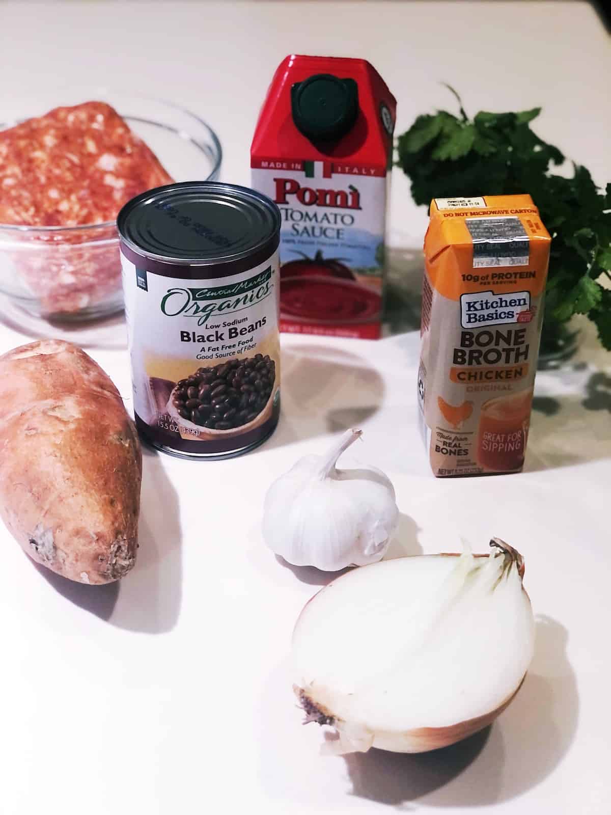 sausage black bean and sweet potato soup ingredients