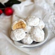Cream cheese cookies closeup.