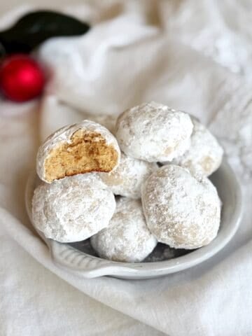 Cream cheese cookies closeup.