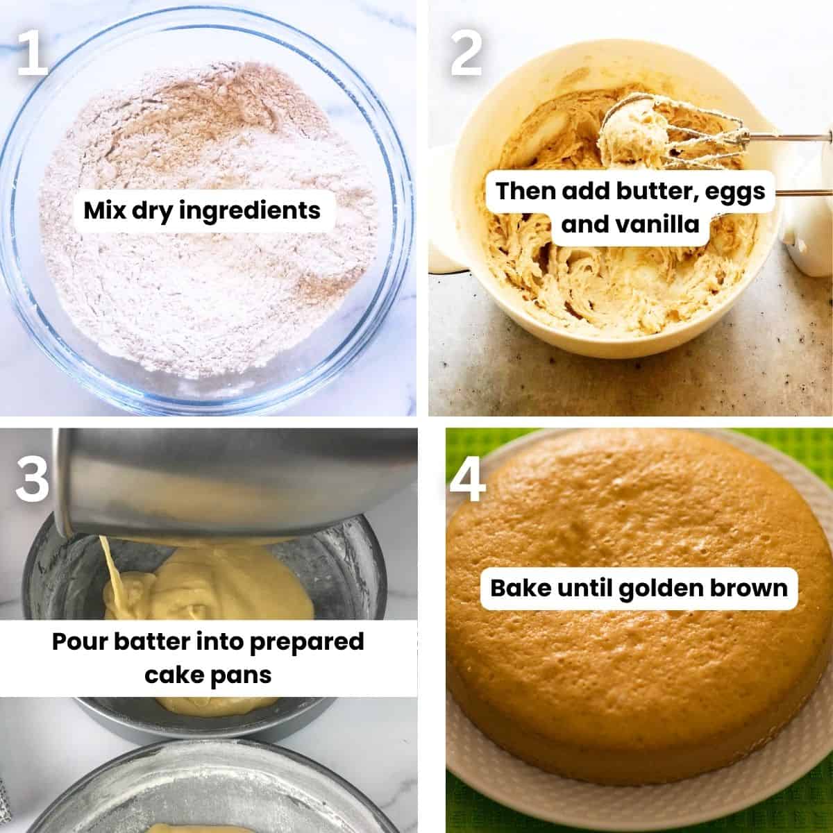 Making the Italian berry cake.